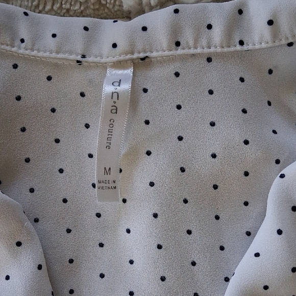 DNA Couture White Short Sleeve Button Down Shirt - Picture 2 of 6